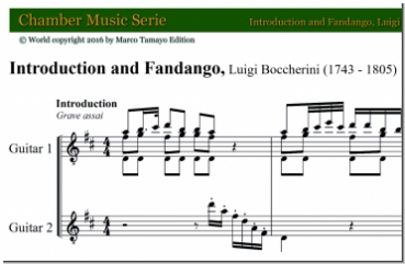 Boccherini Luigi, MAG 0005, Introduction and Fandango, pdf