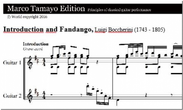 Boccherini Luigi, Introduction and Fandango