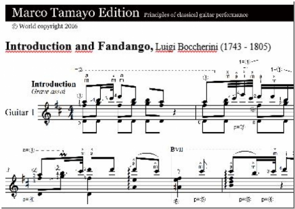 Boccherini Luigi, Introduction and Fandango