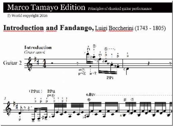 Boccherini Luigi, Introduction and Fandango